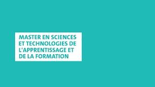 Master en sciences et technologies de l'apprentissage et de la formation