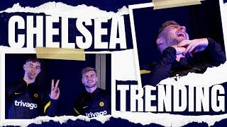 Werner & Havertz Watch Viral Clips & Go Head To Head In The Flinch Challenge | Chelsea Trending