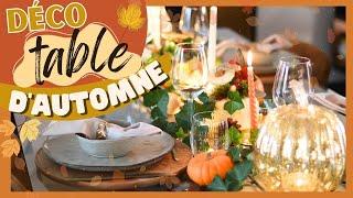 MA DÉCORATION DE TABLE D'AUTOMNE  I Thème forêt enchantée 