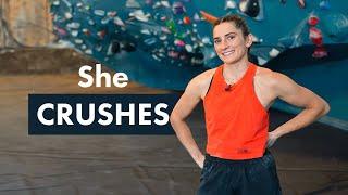 Kyra Condie VS HARDEST DYNAMIC Boulders in The Gym