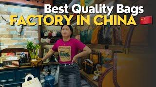 BEST QUALITY LEATHER BAGS IN CHINA  #factory #bags #explore #blackgirlinchina