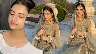 muzna Masood Malik | engagement makeup tutorial | best face compilation | full makeup coverage