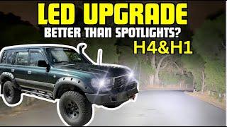 Crazy H4 & H1 LED Upgrade (Better Than Spotlights)