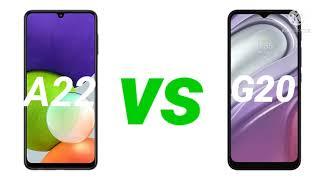 SAMSUNG A22 VS MOTO G20 COMPARATIVA