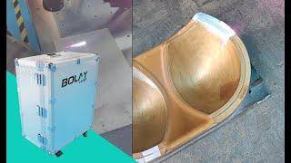 how to clean brass with our 300w pulse laser cleaning machine