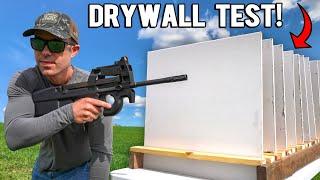 The SAFEST Caliber For Home Defense??? (Drywall Test)