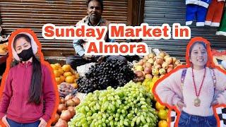 sunday market in almora | #almorahills #vlog #sundaymarket #foryoupage #almoraMarket