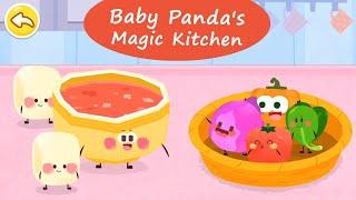 Baby Panda's Magic Kitchen - Fish Soup, Beef Dumplings, Broccoli with Shrimp, Rice Balls | BabyBus