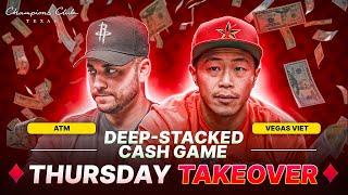 Crazy Action Cash Live $5/5 NLH Poker from Houston, TX!