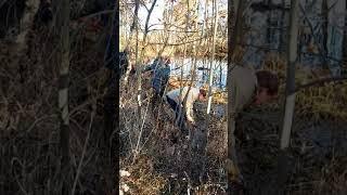 Jason Neumann digging for Arrowhead