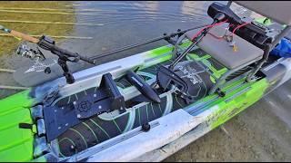 Amazon CHEAPEST Boat Motor! NewPort NV Series Test on Kayak Kaku Zulu POOR MAN 360