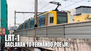 [4K HDR] Full LRT-1 Train Ride from Baclaran to Fernando Poe Jr. with Left Side View (October 2024)