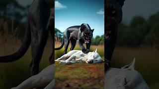 Black Panther VS White Animals (Lion, Tiger,Wolf #animal #animals #tiger #lion #polarbear #leopard