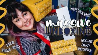 Big Book Box Unboxing!  November Illumicrate, Afterlight, Fairyloot, GSFF & Special Edition Set