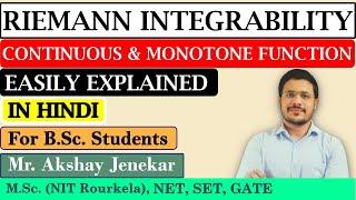 Riemann Integrals | Every continuous function is integrable | Every monotone function is integrable.