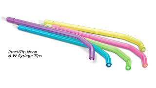 PractiTip Neon A-W Syringe Tips - Practicon Dental