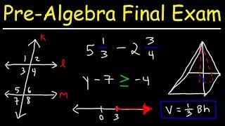 Pre-Algebra Final Exam Review