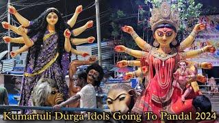 Maa Durga Idols Going To Pandal From Kumartuli 2024 | Kolkata | Durga Puja 2024