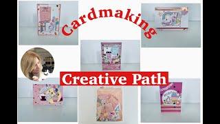 5 Cards 1 ephemera pack  // Creative path // Cardmaking.