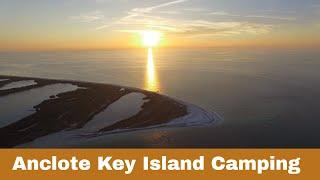 Solo camping at Anclote Key island