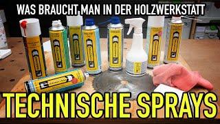 Welche SPRAYS braucht man in der Holzwerkstatt? - Produkte erklärt - Mikes Toolshop