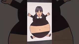 Wednesday Addams got so fat #wandinha #merlina #уэнсдей #wednesday #shorts #youtubeshorts #short