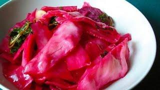 Маринованная капуста Лепесток (Капуста пелюстка) Капуста со свеклой рецепт маринования