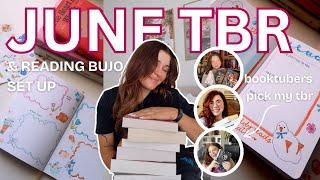 booktubers pick my June TBR & reading journal set up 