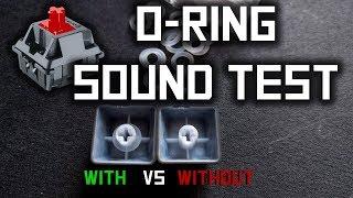 3€ O-Ring sound test - comparaison Cherry MX Red (Corsair K63)