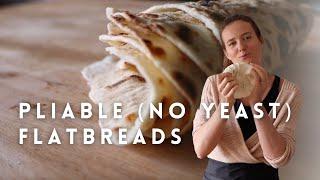 Quick Pliable Flatbreads  (no yeast) with just three Ingredients | The Farming Chefs | Ep 23