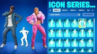 TOP 90 FORTNITE ICON SERIES DANCES & EMOTES