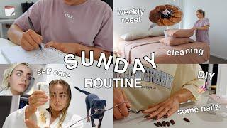 SUNDAY SELF-CARE & RESET ROUTINE | CLEANING | ORGANISING MY WEEK | DIY NAILS & MORE! Conagh Kathleen