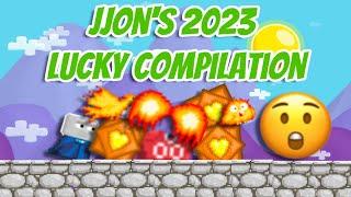 Growtopia | jjon's 2023 Luck Compilation!!!!