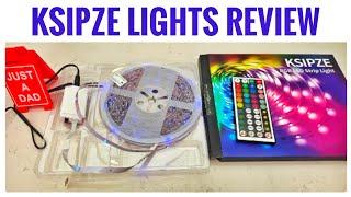 KSIPZE 100ft LED Light Strip REVIEW  *How to Set Up & Cut*  How to do Turns