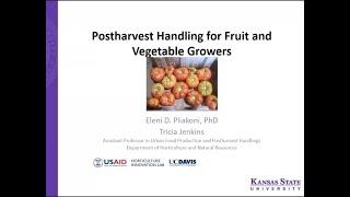 Postharvest Handling for Fruit and Vegetable Growers