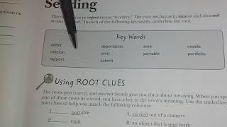 Vocabulary from Classical roots book 6 lesson 9