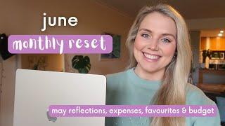 June Monthly Reset Routine 2024 | goal setting, May reflections, faves & expenses | Plan with Me!