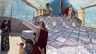 The Carpet-Clad Homestead: Adorning the Village House for Grandma's Celebration