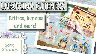  Unboxing Cuteness! Kitties, Bunnies & More | Soto Studios Sticker Haul 