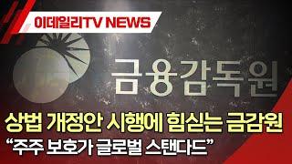 상법 개정안 시행에 힘싣는 금감원 “주주 보호가 글로벌 스탠다드” (20250319)