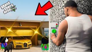 Franklin Opens A Top Secret Garage Door Near His House With Shinchan In GTA 5!