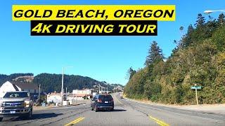 Gold Beach, Oregon | 4k Driving Tour | Dashcam