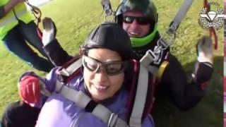 My first tandem skydiving for charity.