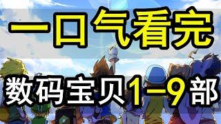 一口氣看完，數碼寶貝全系列1-9部！400集！3小時大片！