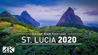 【4K】 Drone RAW Footage  This is SAINT LUCIA 2020  Castries  Soufriere & More UltraHD Stock UHD