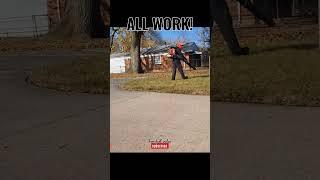 [BIG] Leaf Clean Up*ALL WORK! #shorts #satisfying #asmr #lawncare