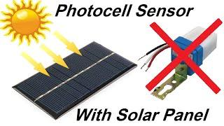 How to Make Dark Switch by using Solar Panel | Photocell Sensor | Automatic Night Switch