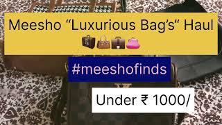 10 Meesho luxurious hand bags haul  starting ₹ 172/ #meesho under ₹1000/ @Misha_23.9