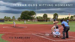 Ramblers Baseball 11U - 11-Year Olds Hitting HOME RUNS & Taking Pictures! June 2021