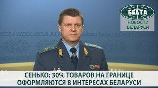 Сенько: 30% товаров на границе оформляются в интересах Беларуси